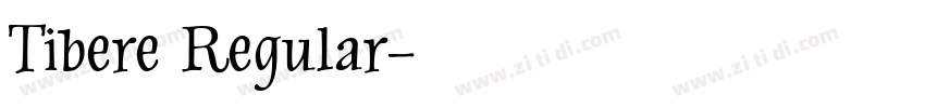 Tibere Regular字体转换